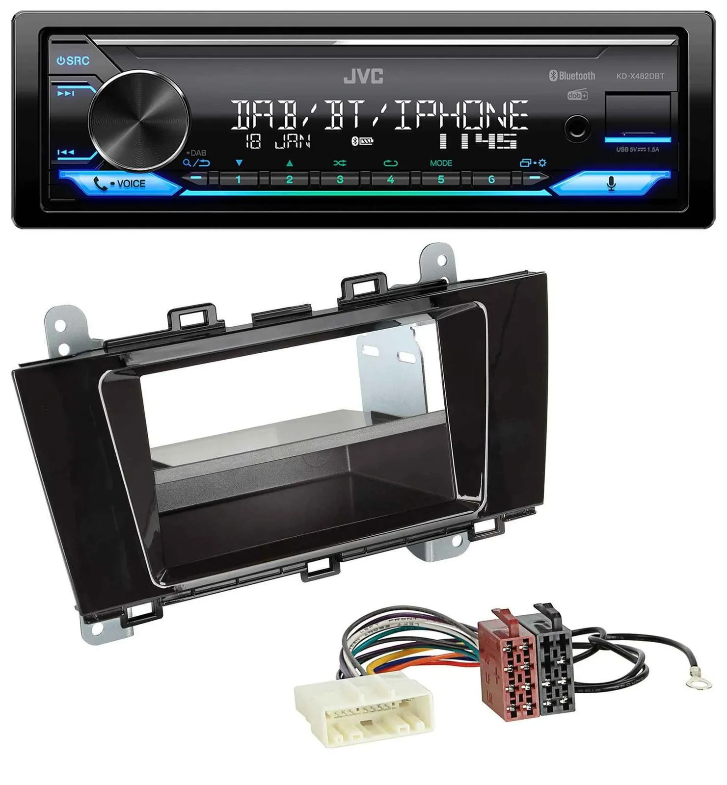 Автомагнитола для Subaru Outback (с 2015) JVC Bluetooth, DAB, USB, MP3