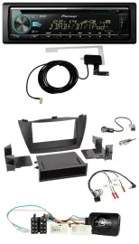 Автомагнитола Pioneer CD/USB/DAB, MP3, совместима с управлением на руле, для Hyundai ix35 (2010–2013), черный