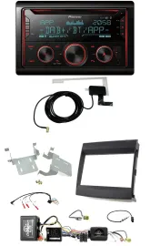 Pioneer 2DIN Lenkrad DAB USB CD Bluetooth Autoradio für Porsche Cayenne MOST-Sou