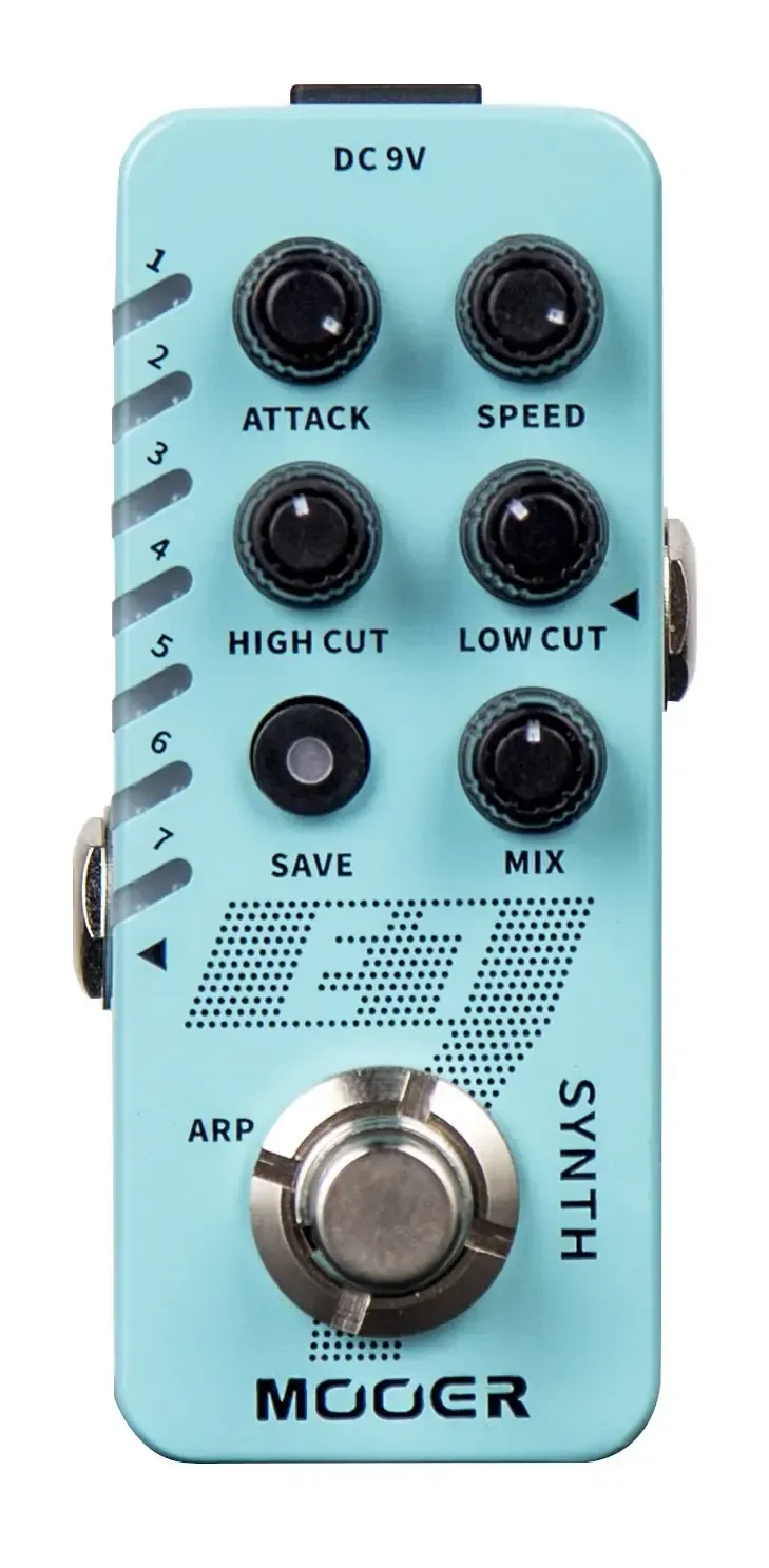 Полифонический синтезатор для гитары Mooer E7 Synth