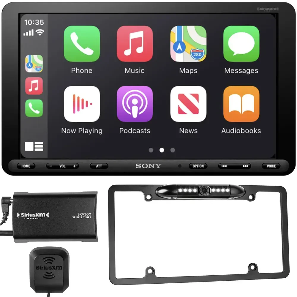 Автомагнитола Sony XAV-AX8100 8.95" сенсорный экран, с камерой, с SiriusXM тюнером (набор)