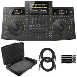 DJ-контроллер с джогом Pioneer OPUS-QUAD Black с аксессуарами