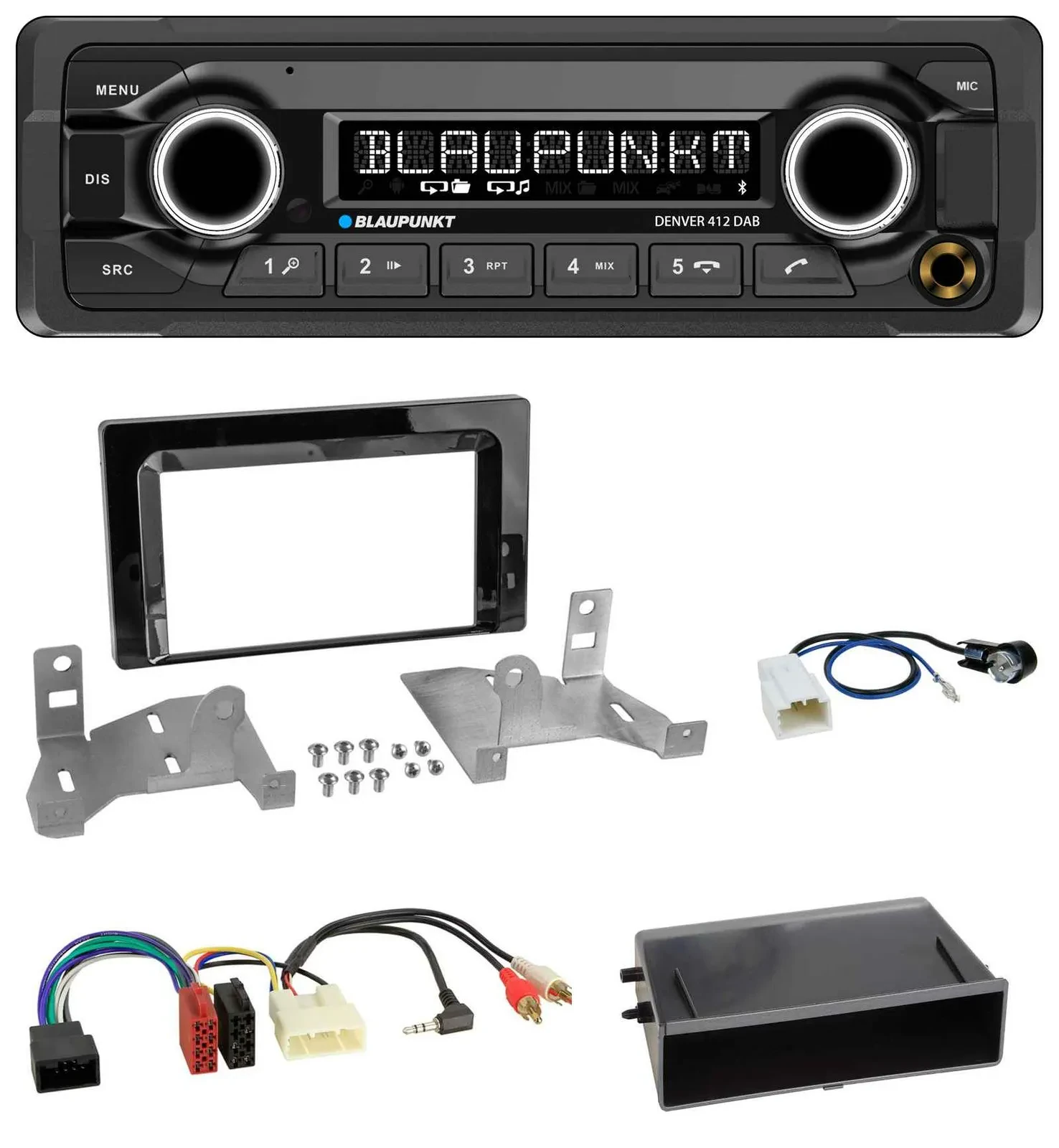 Blaupunkt Bluetooth DAB MP3 USB Autoradio für Toyota Aygo (AB7, ab 2022)