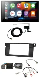 Pioneer Lenkrad USB Bluetooth DAB 2DIN Autoradio für BMW 3er E46 2001-2006 Profi