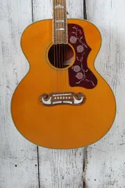 Epiphone J-200 Super Jumbo Acoustic Electric Guitar Aged Antique Natural Gloss