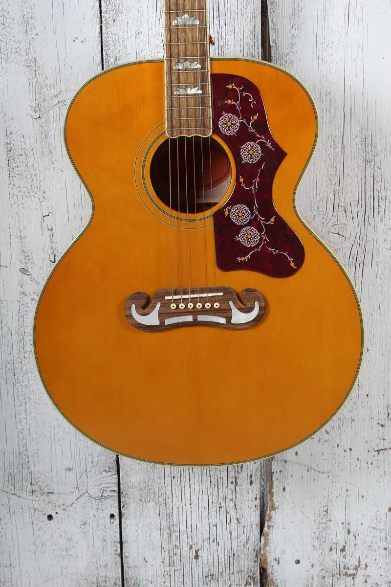 Epiphone J-200 Super Jumbo Acoustic Electric Guitar Aged Antique Natural Gloss