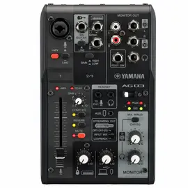 Микшерный пульт Yamaha AG03MK2 3-Channel Mixer USB Interface Black