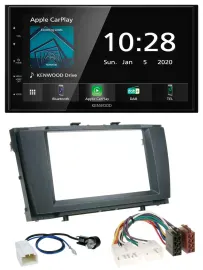 Автомагнитола Kenwood 2-DIN Bluetooth, MP3, DAB, USB для Toyota Avensis (2009–2015)