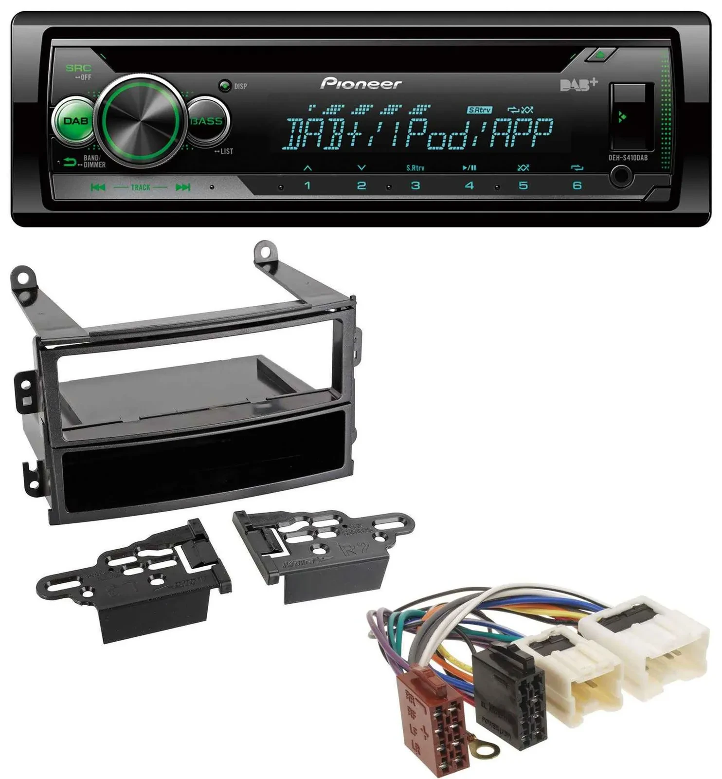 Pioneer USB MP3 DAB AUX CD Autoradio für Nissan 350Z Roadster 2003-2005