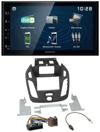 Автомагнитола для Ford Transit 2012–2018 Kenwood 2DIN Bluetooth, USB, DAB, с дисплеем