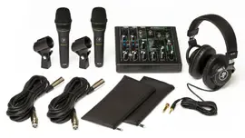 MACKIE Performer Bundle комплект для домашней музыкальной студии (ProFX6v3, EM-89D x2шт., MC-100, коммутация и держатели)