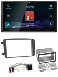 JVC USB Bluetooth 2DIN DAB MP3 Autoradio für Mercedes C-Klasse Vito CLK Viano