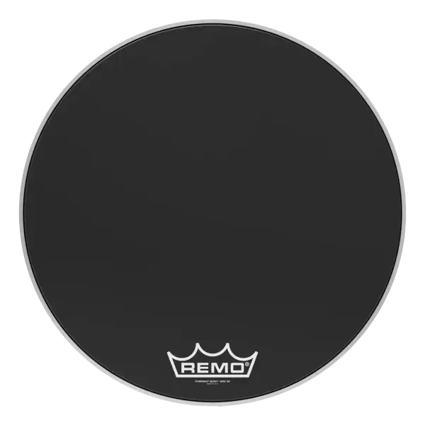 Пластик для барабана Remo 24" Powermax Ebony Crimplock