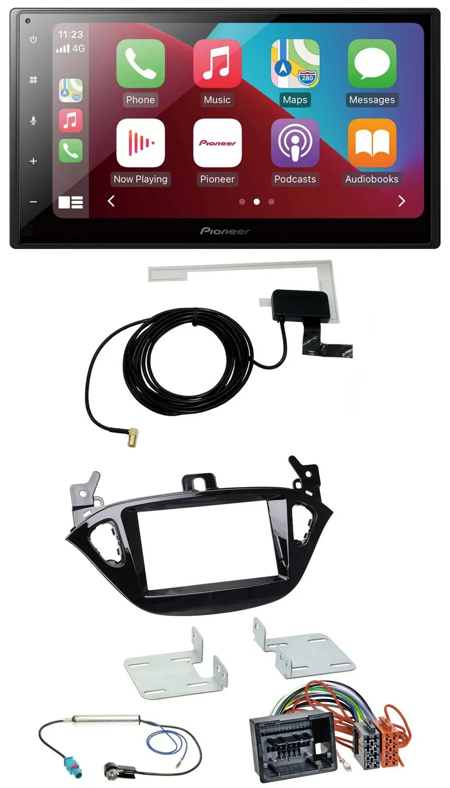 Автомагнитола для Opel Adam (с 2013) и Corsa E (с 2015) Pioneer 2DIN, USB, Bluetooth, DAB, MP3