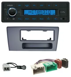 VDO AUX Bluetooth USB MP3 Autoradio für Volvo S60 S70 C70 V70 00-03 dunkelgrau
