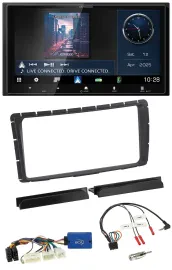 Kenwood Bluetooth 2DIN USB DAB Lenkrad Autoradio für Toyota Hilux ab 2011 28-Pin