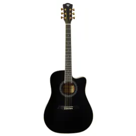 Акустическая гитара Rockdale Aurora D7 C Black Satin