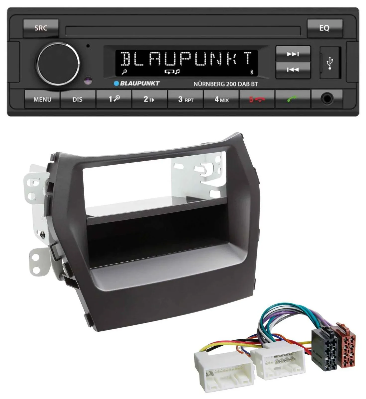 Blaupunkt USB DAB MP3 Bluetooth Autoradio für Hyundai Santa Fe (ab 2012)