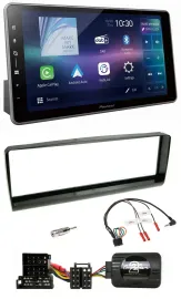 Автомагнитола Pioneer Bluetooth USB DAB для Alfa Romeo 156 (2000–2001), черная