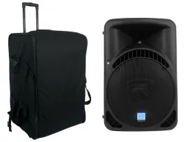 Rockville RPG15BT 15" Powered Bluetooth 1000w DJ PA Speaker+Rolling Travel Bag