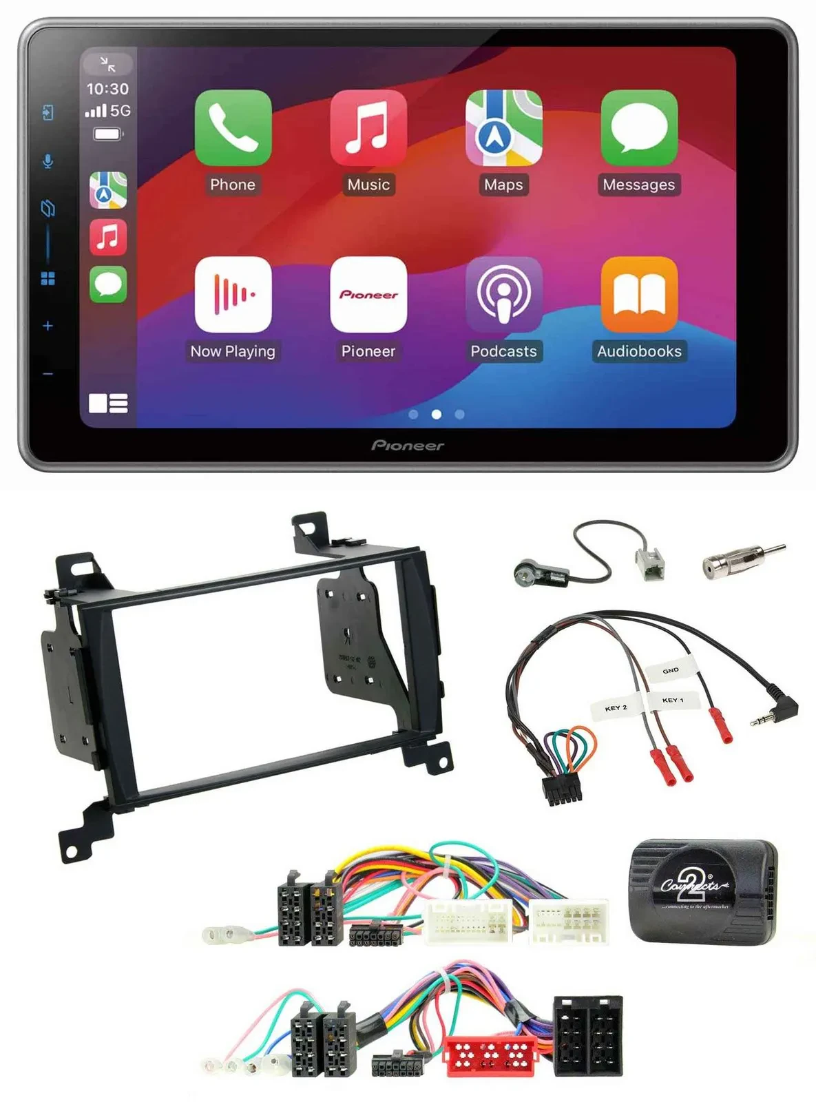 Pioneer Lenkrad USB DAB Bluetooth 2DIN Autoradio für Hyundai Santa Fe 2010-2012