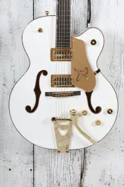 Gretsch Synchromatic Falcon Hollow Body Electric Guitar Snowcrest White w Case