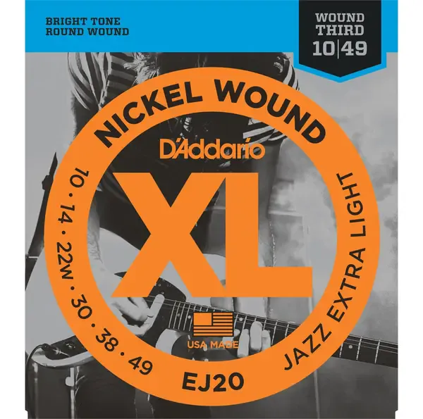 Струны для электрогитары D'Addario EJ20 10-49