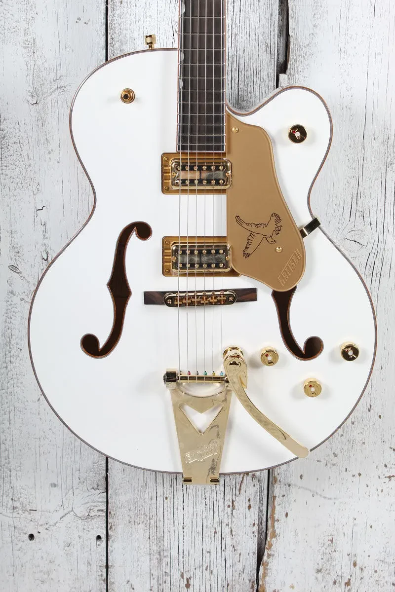 Gretsch Synchromatic Falcon Hollow Body Electric Guitar Snowcrest White w Case