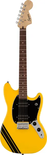 Электрогитара Fender Squier FSR Bullet Mustang HH COMP Graffiti Yellow