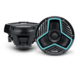 Alpine MRN-S88-LB 900W Peak (150W RMS) 8.8" 2 Way Coaxial Marine Speakers