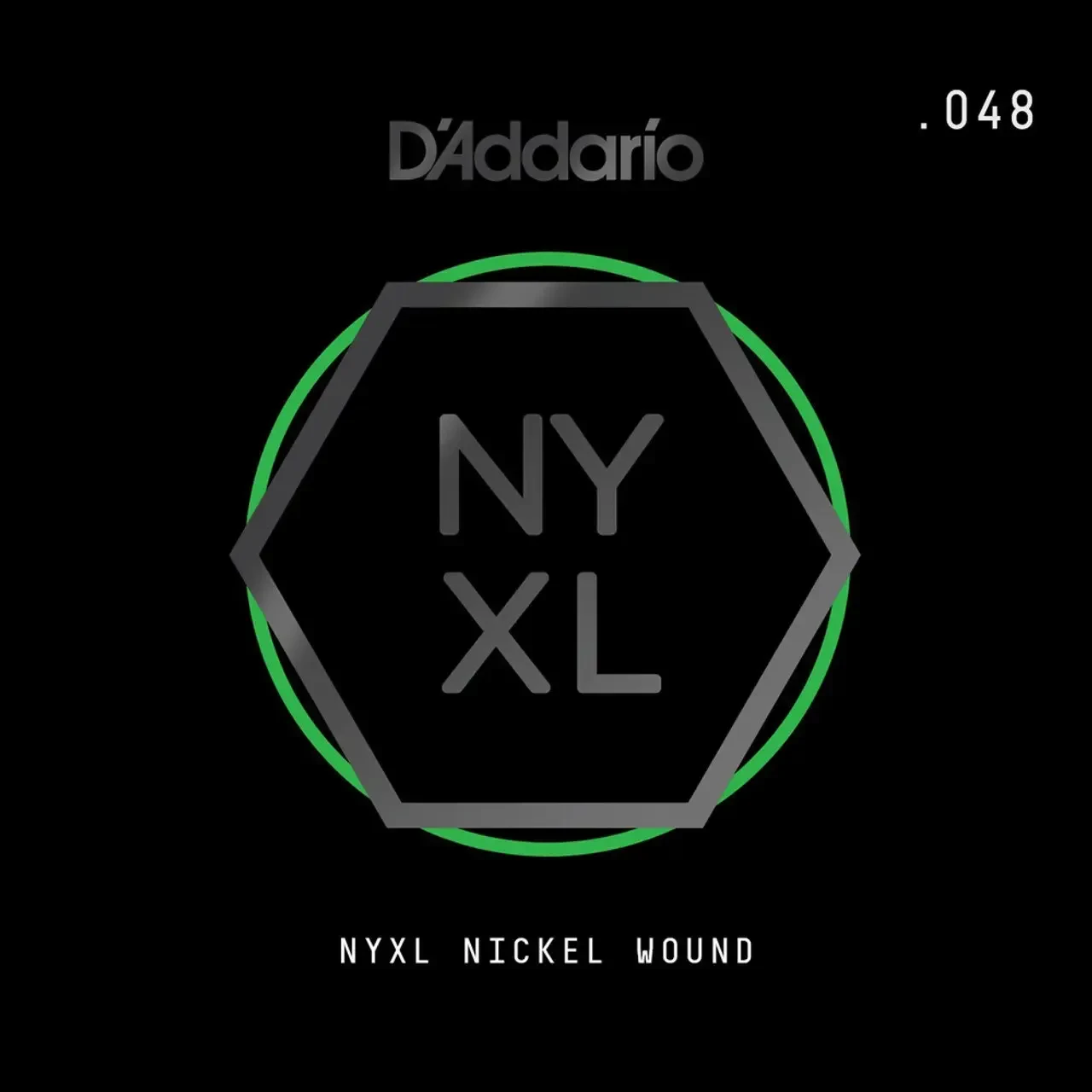 Струна одиночная D'Addario NYNW048 NYXL Nickel Wound Single 048