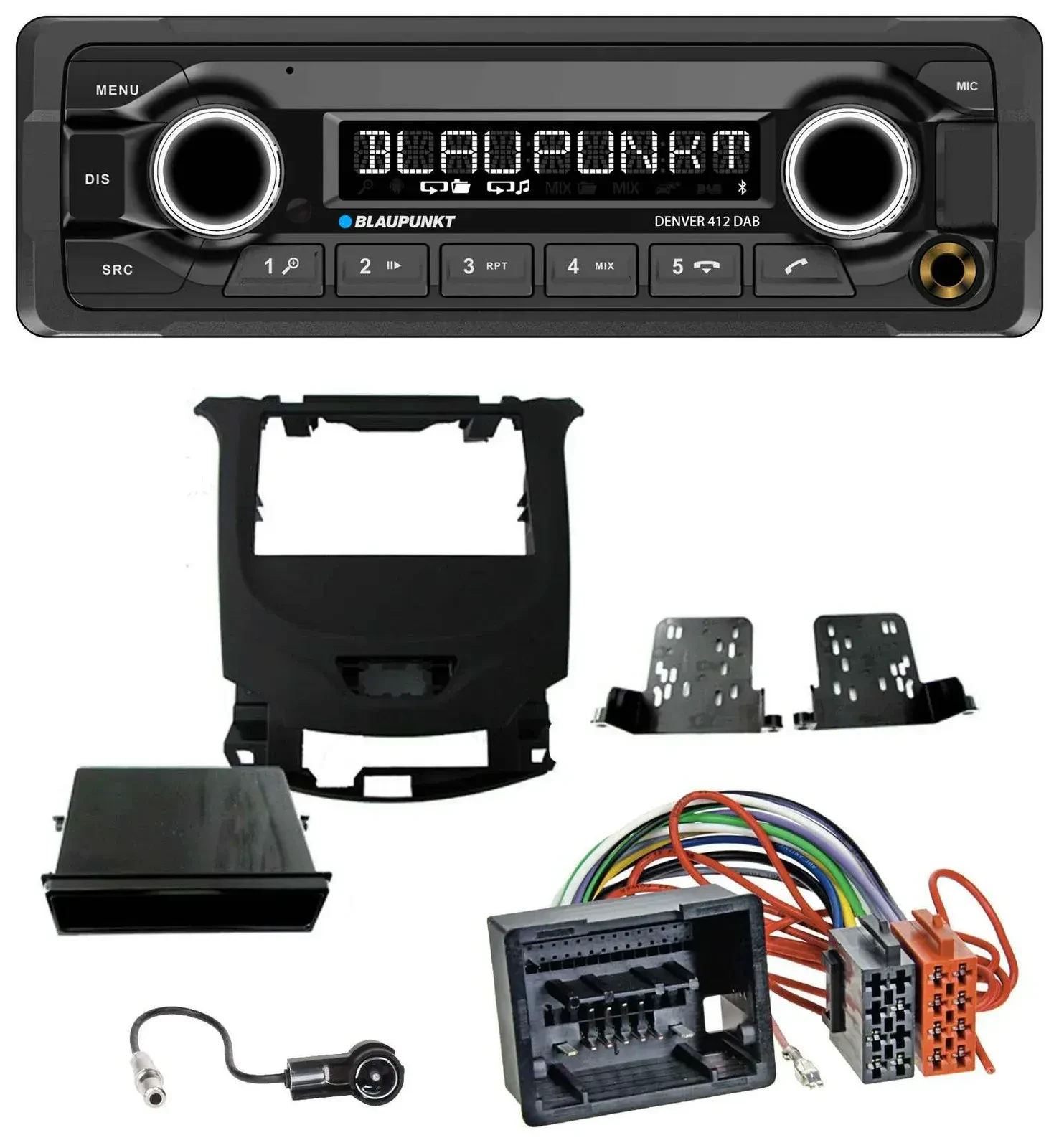 Blaupunkt Bluetooth DAB MP3 USB Autoradio für Chevrolet Cruze ab 2016 Klavierlac