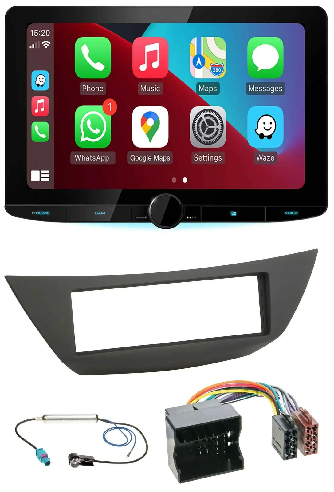 Kenwood MP3 USB DAB Bluetooth Autoradio für Renault Laguna 3 (ab 2008)