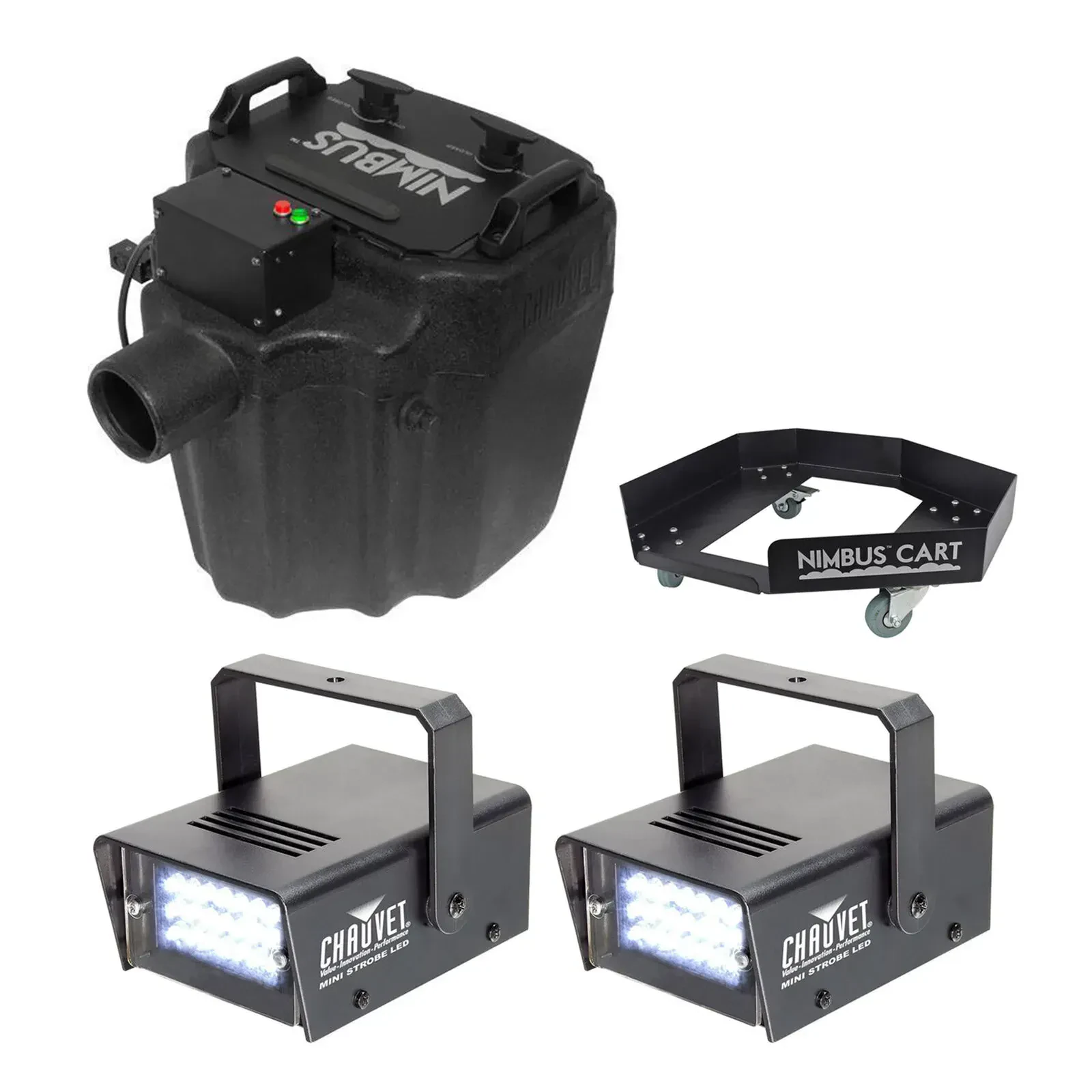 Генератор тумана для DJ Chauvet DJ Nimbus (набор) с Nimbus Cart и 2 стробоскопами