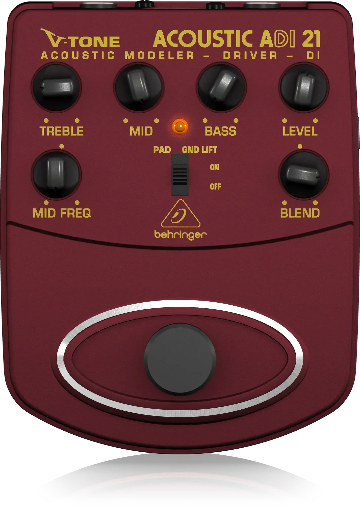 Напольный предусилитель для акустической гитары Behringer ADI21 Acoustic