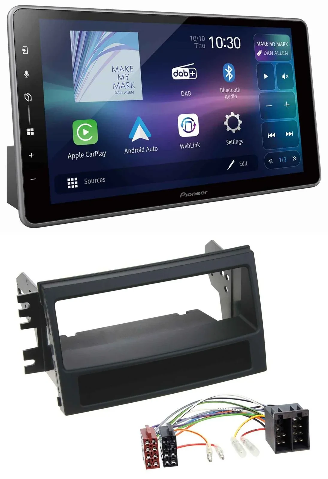 Pioneer Bluetooth USB DAB MP3 Autoradio für Kia Soul (AM, 2008-2011)