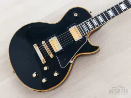 1976 Gibson Les Paul Custom Black Beauty Vintage Guitar w/ T Tops, Case, Hangtag