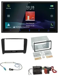 JVC USB Bluetooth 2DIN DAB MP3 Autoradio für Audi TT 06-14 Aktivsystem Quadlock