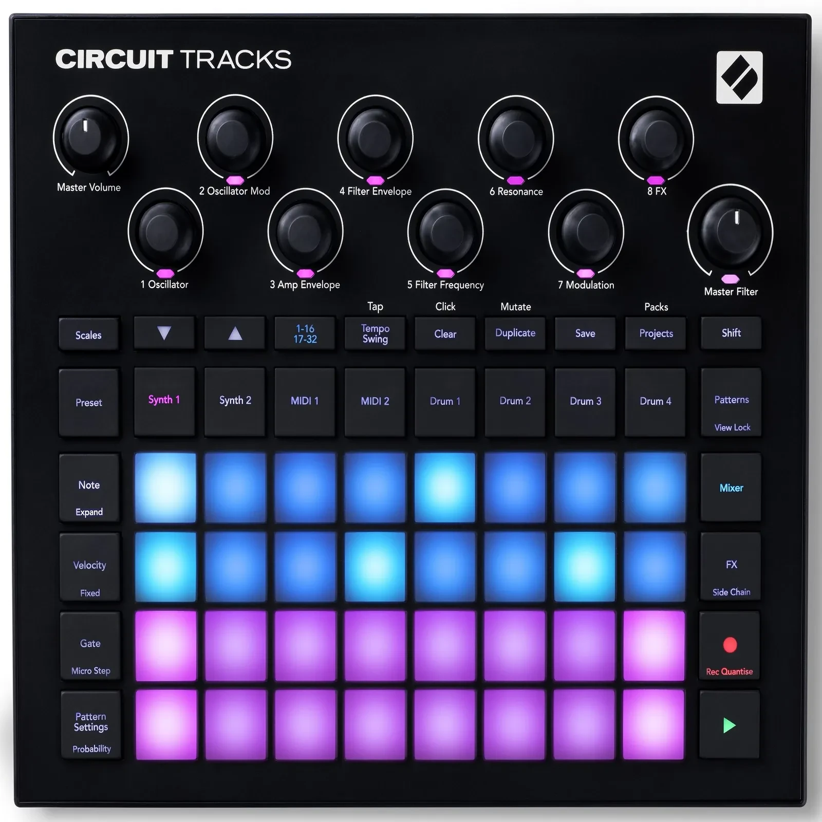 Б/У Секвенсор Novation Circuit Tracks MIDI, USB, перезаряжаемый
