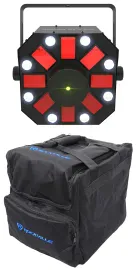 Chauvet DJ Swarm 5 FX ILS RGBAW LED DMX Rotating Derby/Laser/Strobe Light + Bag