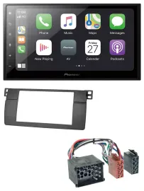 Pioneer MP3 Bluetooth DAB 2DIN USB Autoradio für BMW 3er E46 mit großem Navi Run