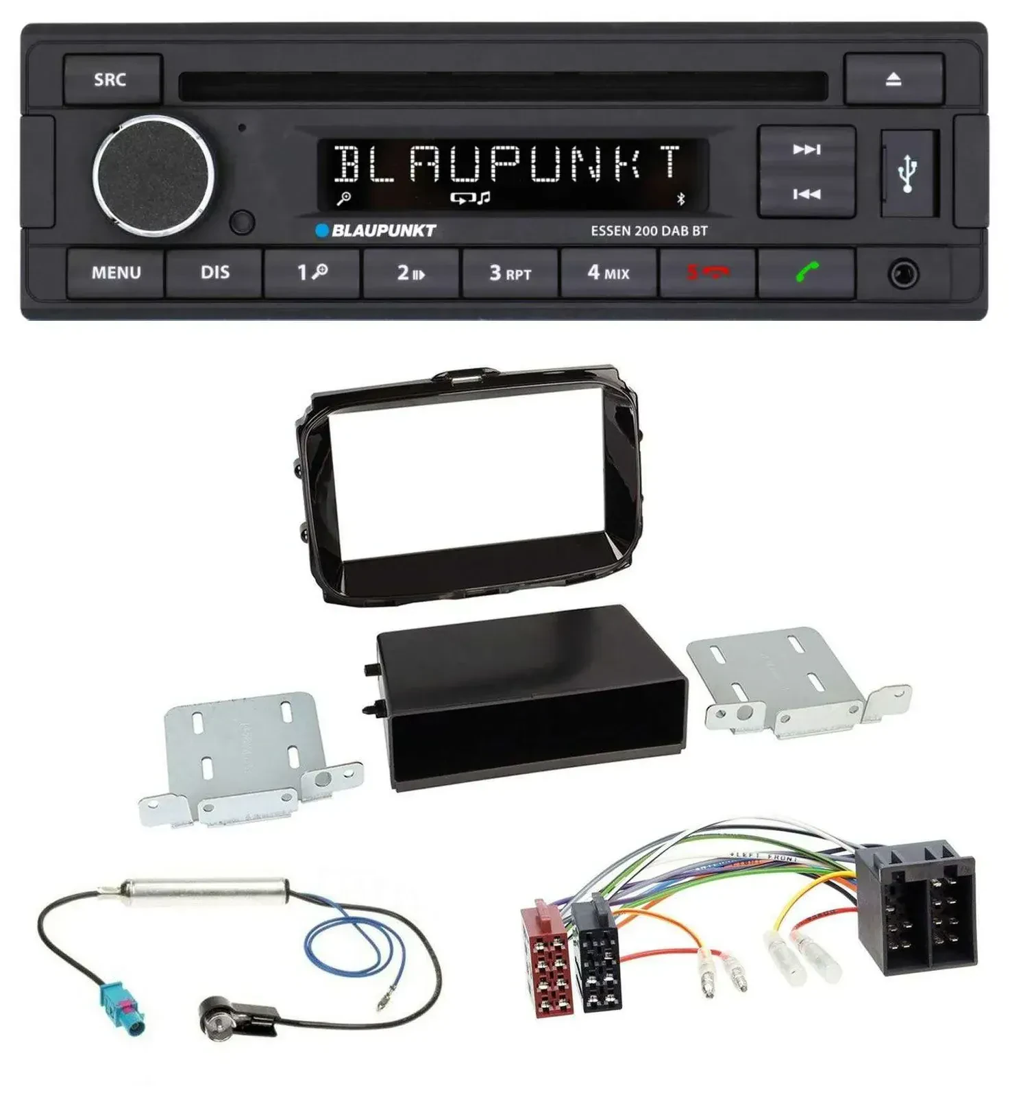 Blaupunkt USB MP3 Bluetooth DAB CD Autoradio für Alfa Giulietta ab 2013 ISO pian
