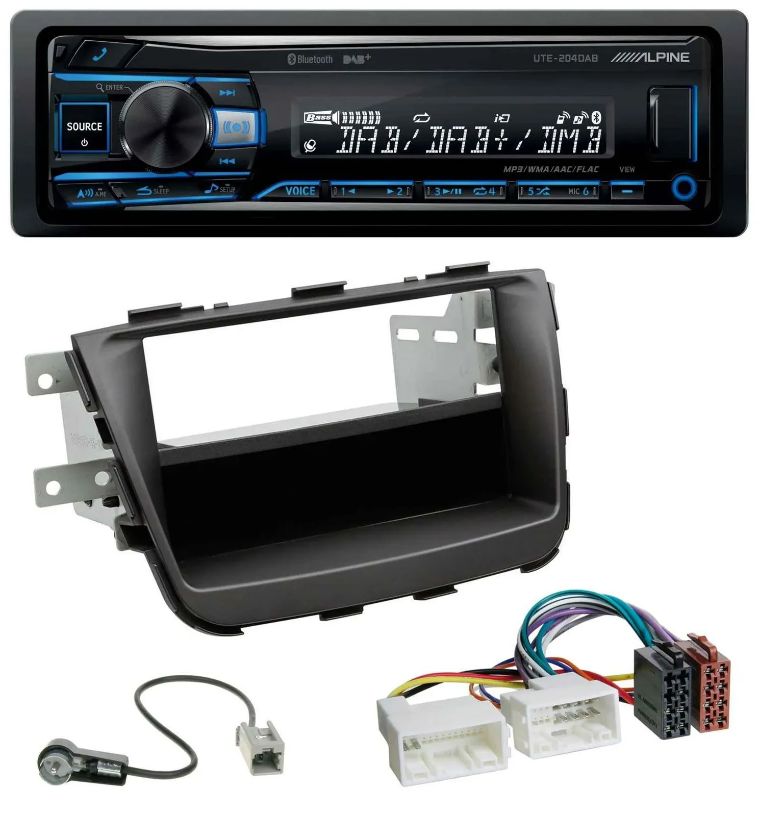 Alpine USB Bluetooth DAB MP3 Autoradio für Kia Sorento II XM Facelift 12-15