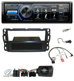 JVC Bluetooth Lenkrad USB DAB Autoradio für Cadillac BLS YSCF 2006-2010