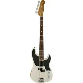 Бас-гитара Fender Mike Dirnt Roadworn Precision Bass Rosewood FB White Blonde