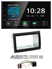 Kenwood Bluetooth MP3 DAB USB 2DIN Autoradio für Renault Megane 2002-2008