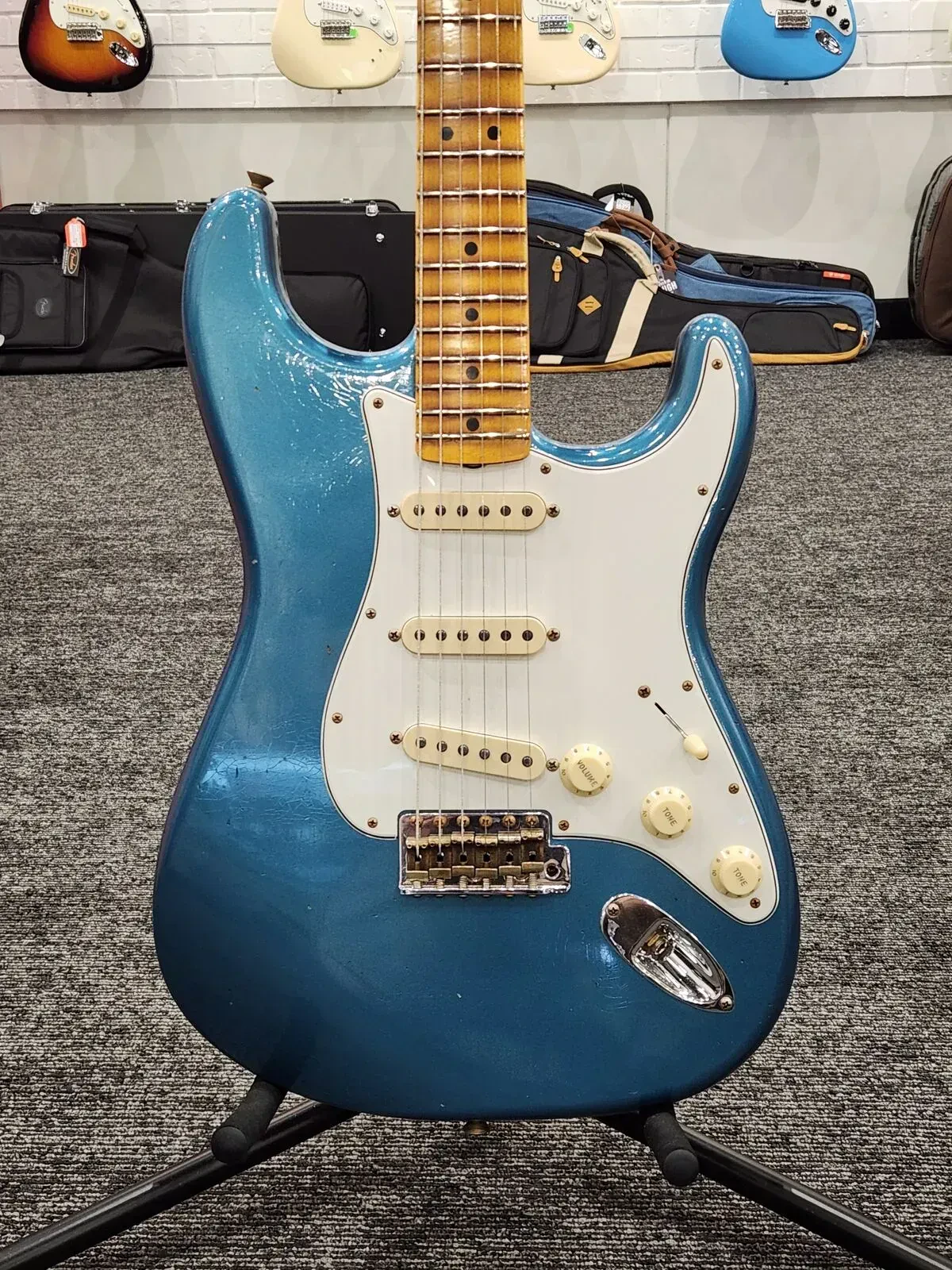 Fender Custom Shop 1965 Strat Journeyman Relic Ltd Ed Guitar Aged Ocean Turquois