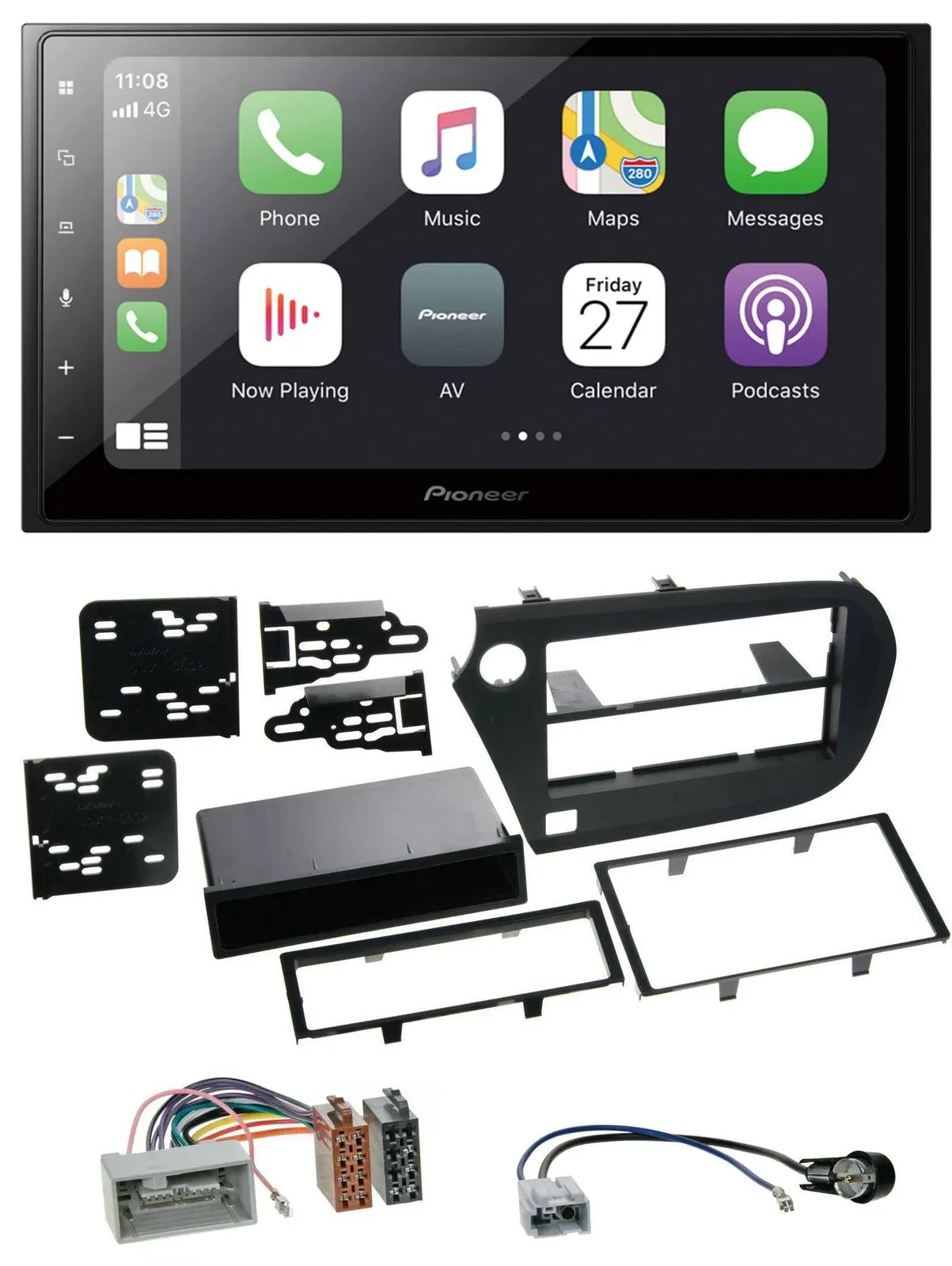 Pioneer MP3 Bluetooth DAB 2DIN USB Autoradio für Honda Insight ZE2 09-13