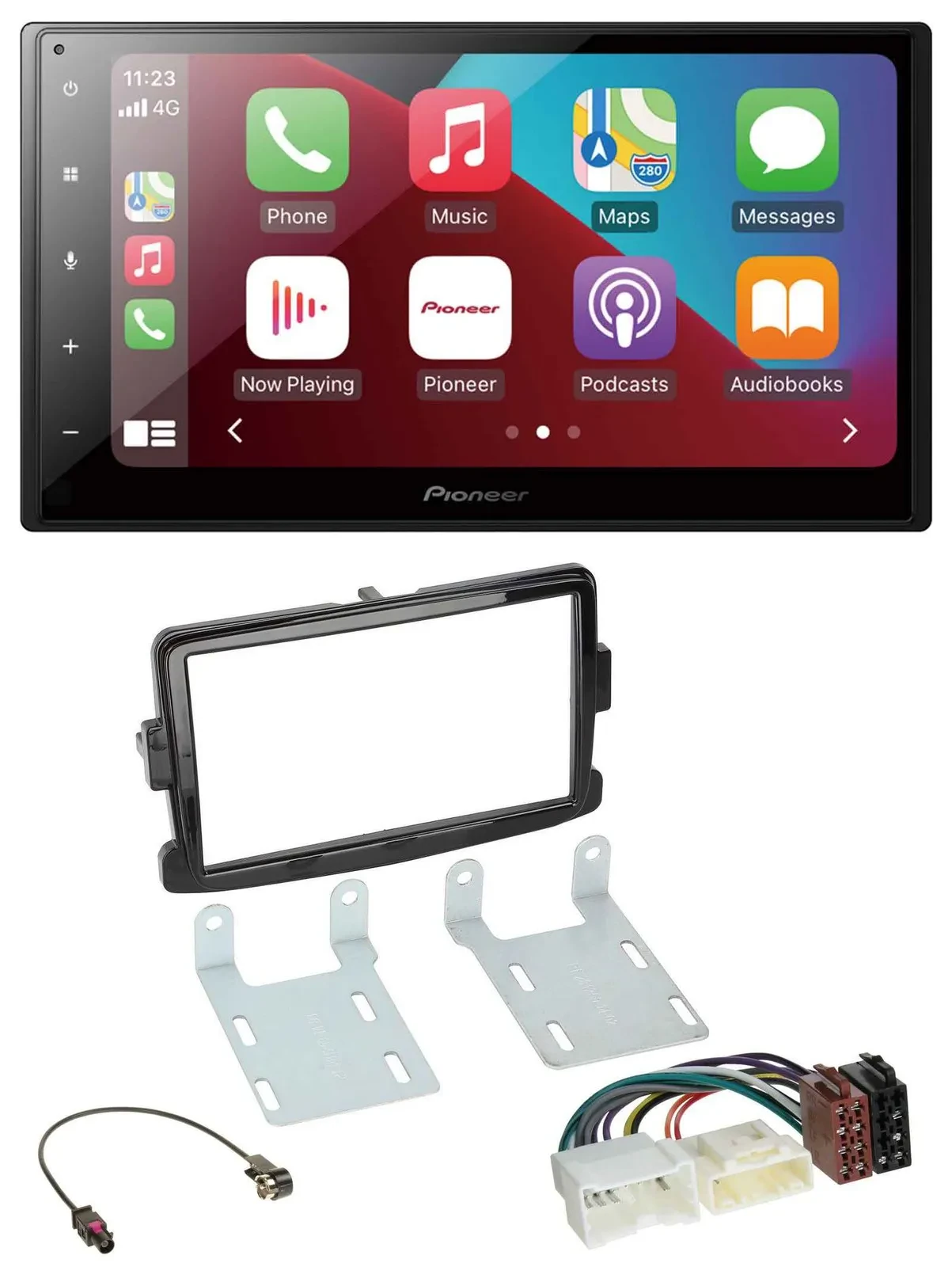 Pioneer USB MP3 DAB 2DIN Bluetooth Autoradio für Dacia Dokker Logan Duster Lodgy