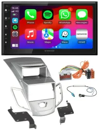 Автомагнитола Kenwood 2DIN, MP3/USB/DAB/Bluetooth для Ford Fiesta (2008–2010)